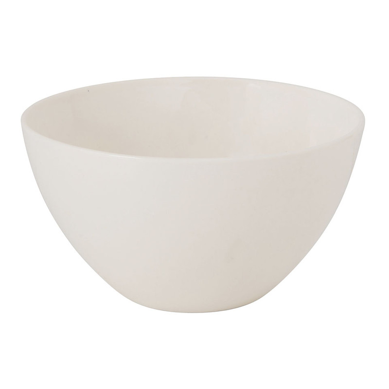 Schaaltje klein - wit - 13 cm