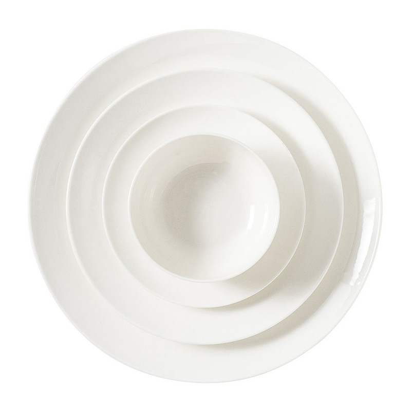 Serviesset Pearl coupe - 16-delig - wit 
