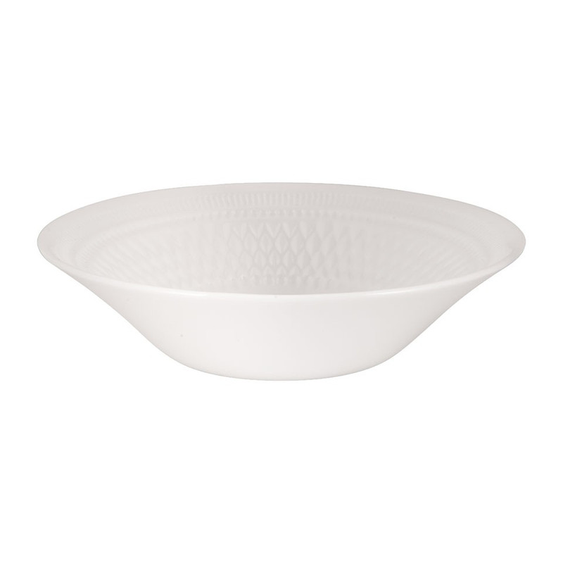 Schaaltje Alizee - wit - 18 cm