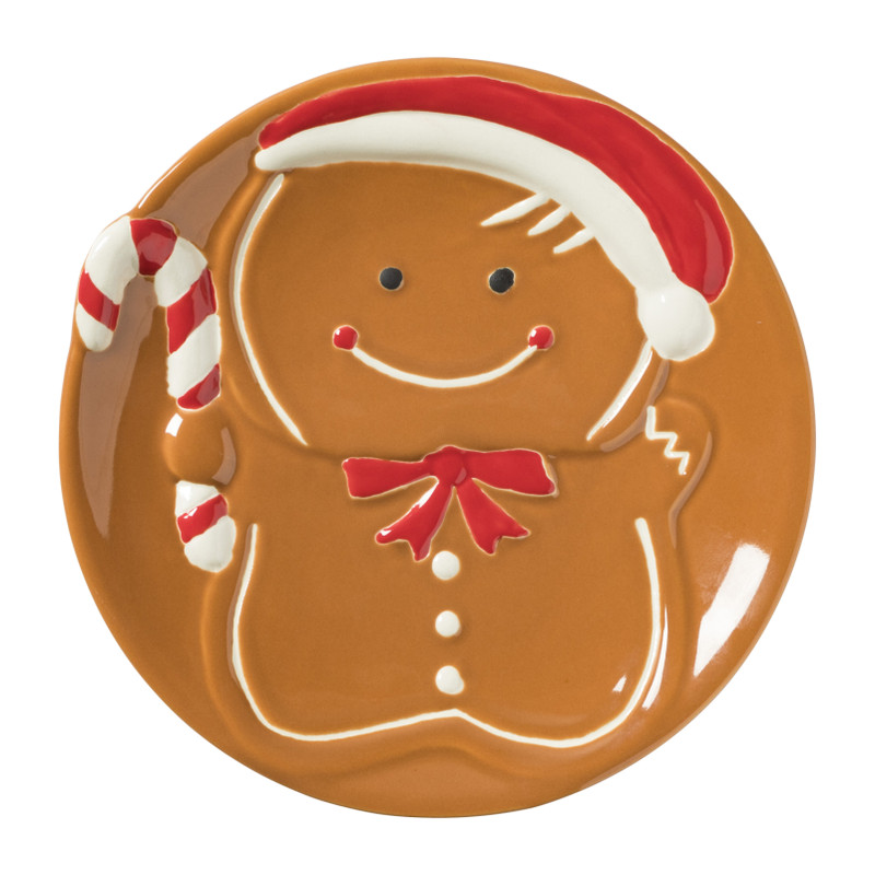 Ontbijtbord gingerbread - ø20.5x2 cm