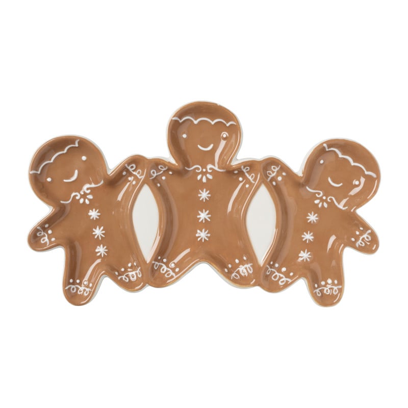 Schaaltje gingerbread - bruin - 14.9x25.8 cm