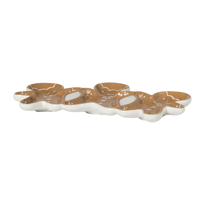 Schaaltje gingerbread - bruin - 14.9x25.8 cm