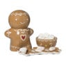 Schaaltje gingerbread - bruin - 14.9x25.8 cm