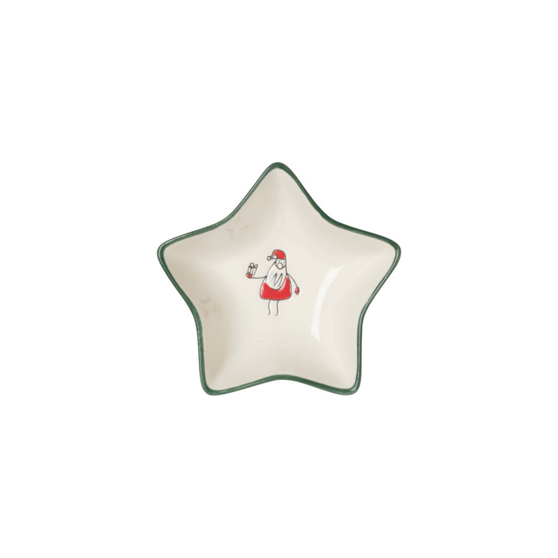 Schaaltje kerst - multikleur - 3x8.5x8.5 cm