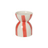 Zoutstrooier - rood/wit - ø5x6.8 cm
