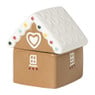 Pot gingerbread huisje - bruin - 11.2x10.3x12.7 cm