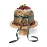Taartplateau kerst - bruin - ø26x11 cm