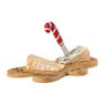 Plankje met mes gingerbread - bruin/rood - 19.7 cm