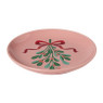 Bordje mistletoe - roze - ø15x1.5 cm