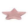Schaaltje kerstboom/ster/hart - roze - 12x12x1.5 cm