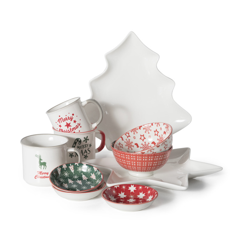 Mok kerst - diverse prints - 280 ml