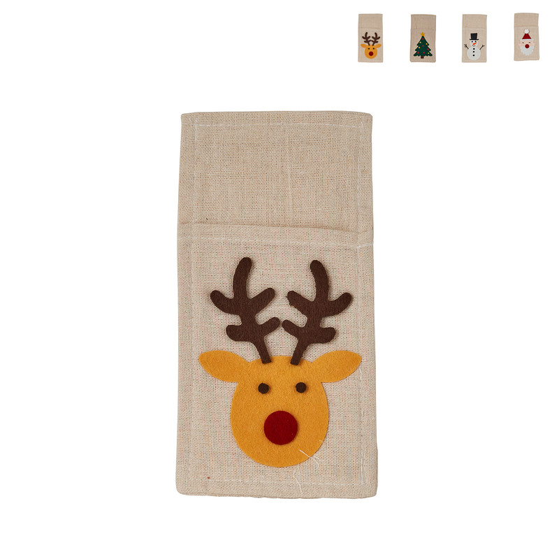 Bestekzakje kerst - diverse soorten - 11x20 cm