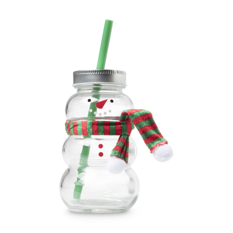 Mason jar - sneeuwpop - 260 ml