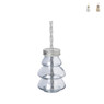 Drinkbeker kerstboom metallic - diverse kleuren - 240 ml