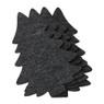 Bestekzakje kerstboom - grijs - set van 4