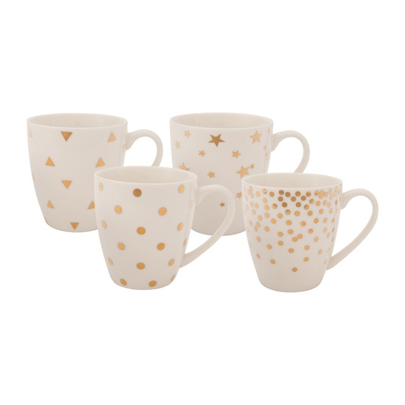 Mokken Gold Edition klein - set van 4 
