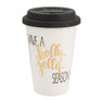 To go beker - 35 cl - zwart/goud