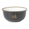Schaaltje gouden kerstboom - zwart - 450 ml