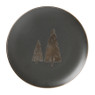 Dinerbord gouden kerstboom - zwart - ⌀26.5 cm