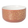Schaaltje met gouden print - terra - ⌀11x6 cm 