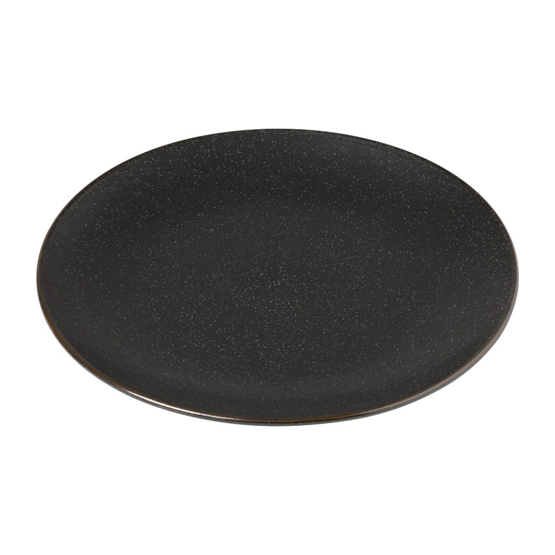 Dinerbord Eline - zwart/goudkleurig - ø27 cm
