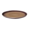 Dinerbord Olivia - bordeauxrood/beige - ø27.5x2.5 cm