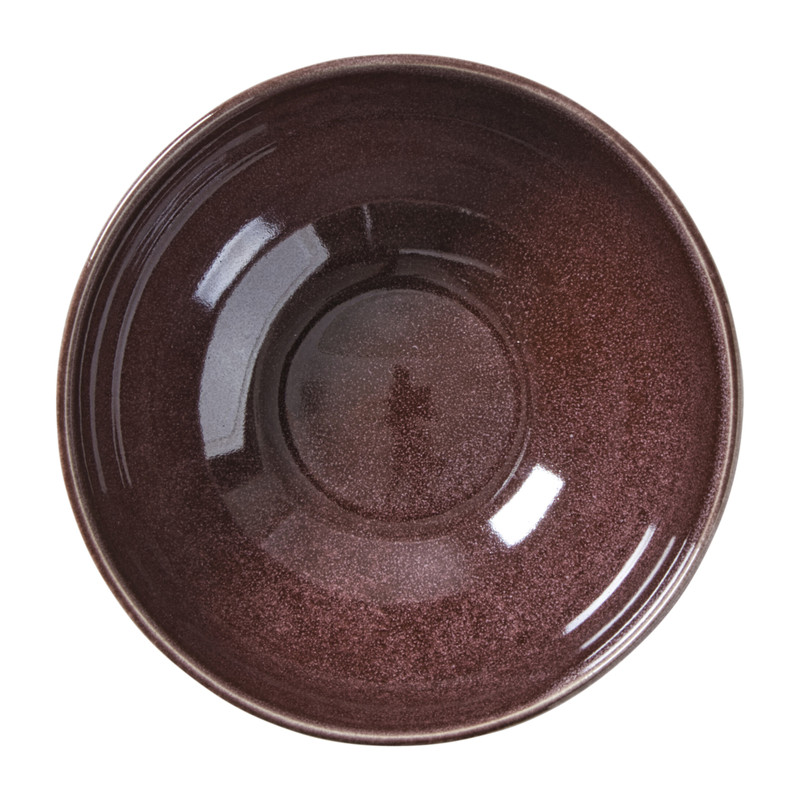 Schaaltje Olivia - bordeauxrood/beige - ø16.8x7 cm