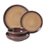 Schaaltje Olivia - bordeauxrood/beige - ø16.8x7 cm
