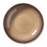 Diep bord Olivia - bordeauxrood/beige - ø20.3x5 cm