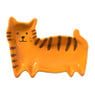 Theezakjeshouder kat - oranje/bruin - 2.3x8 cm