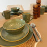 Serviesset reactive glaze - groen - 16-delig