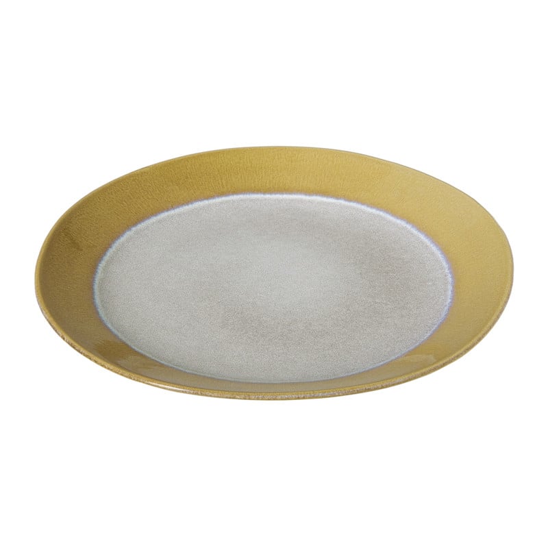 Dinerbord roots - oker - ø27.5x3 cm