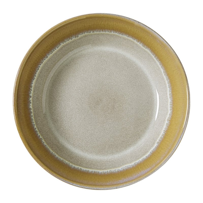 Diep bord roots - oker - ø20x5.4 cm