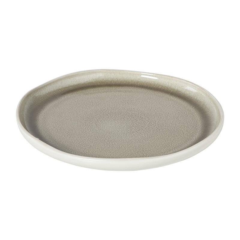 Dinerbord kaori - wit/bruin - ø27x3 cm
