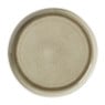 Dinerbord kaori - wit/bruin - ø27x3 cm