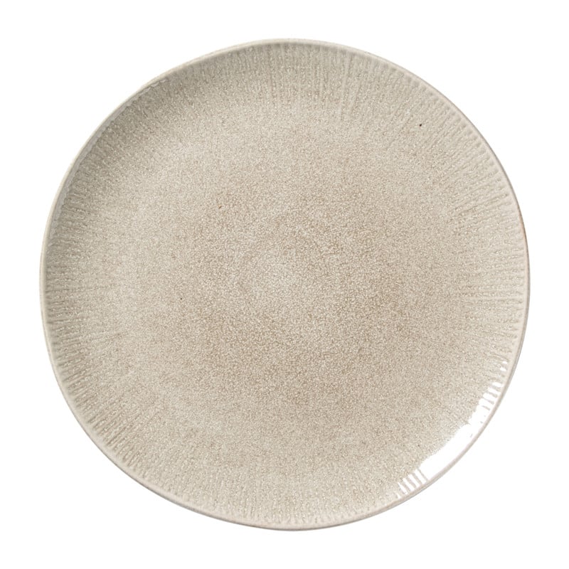 Dinerbord fuji - beige - ø27.5x2.4 cm