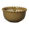 Schaaltje met bolletjesrand - ø12.2x6.3 cm - diverse varianten