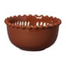 Schaaltje met bolletjesrand - ø12.2x6.3 cm - diverse varianten