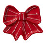 Schaaltje strik - rood/wit - 1.5x12x10 cm