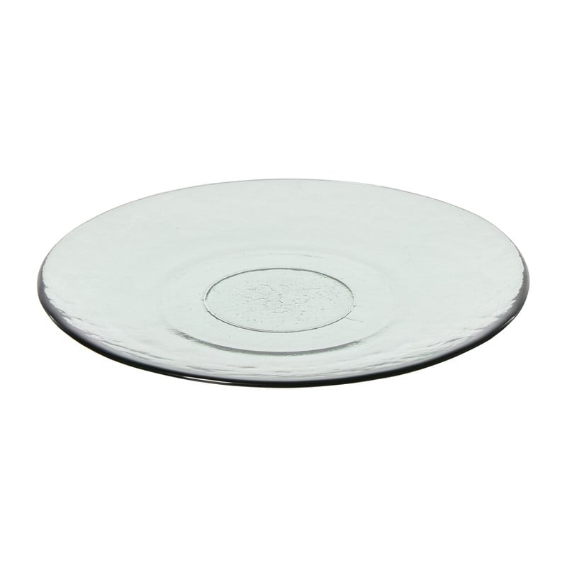 Ontbijtbord glas - transparant -ø20x2 cm