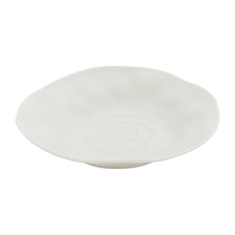 Diep bord Ilori - 21 cm - lichtgrijs