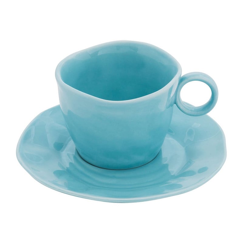 Kop en schotel Ilori - 20 cl - blauw