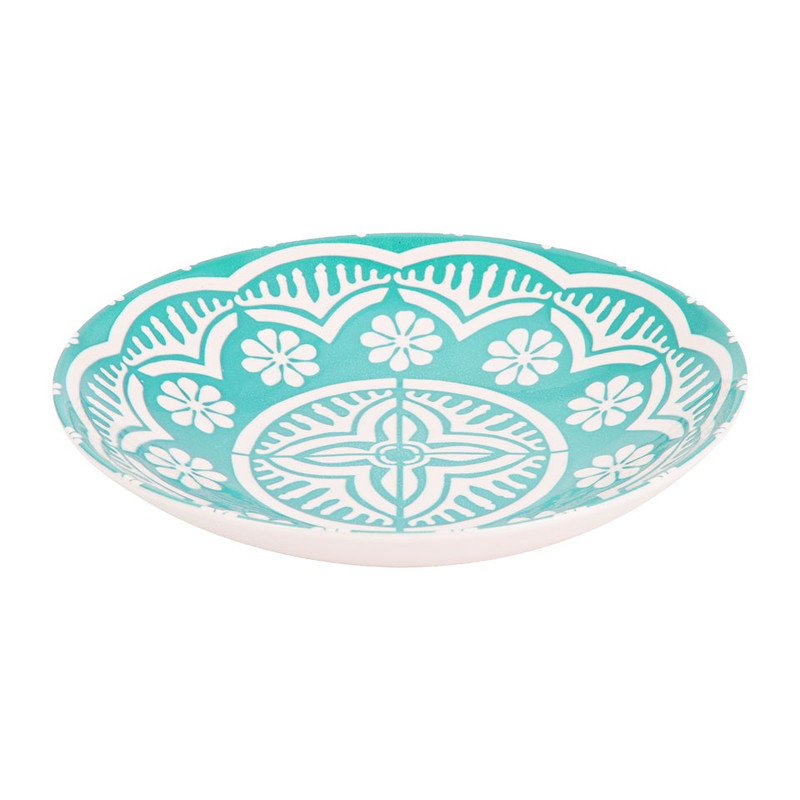 Diep bord Puablo - 22 cm - blauw