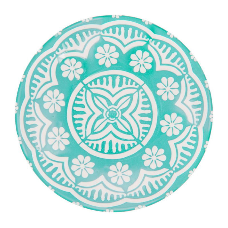 Diep bord Puablo - 22 cm - blauw