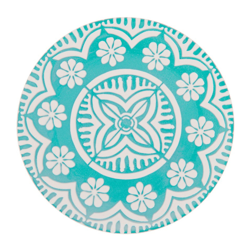 Ontbijtbord Puablo - 20 cm - blauw