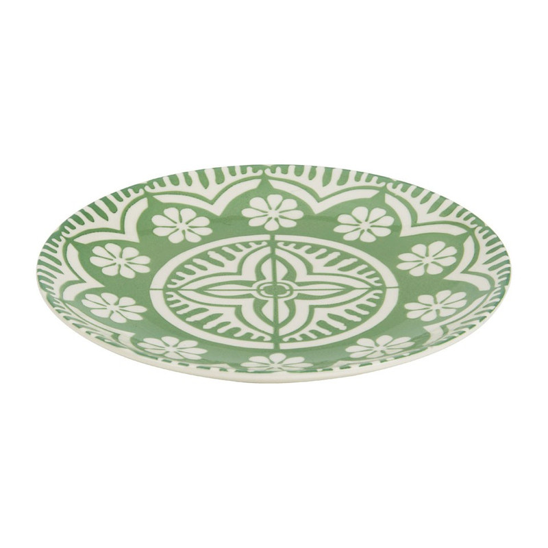 Ontbijtbord Puablo - 20 cm - groen