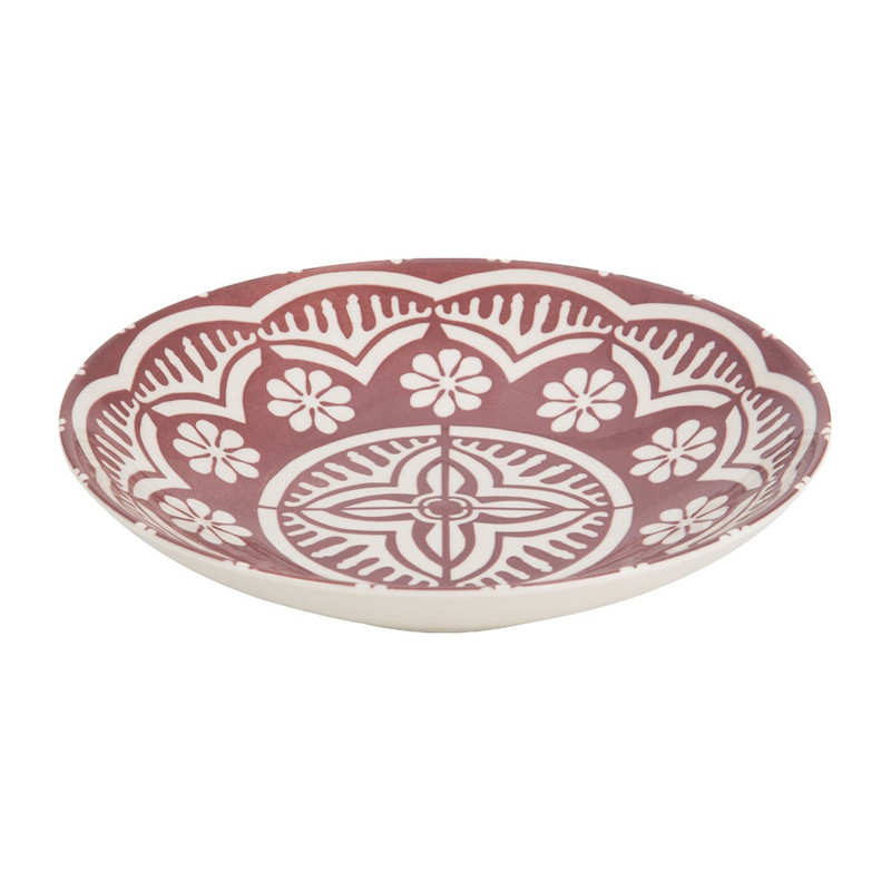 Diep bord Puablo - 22 cm - rood