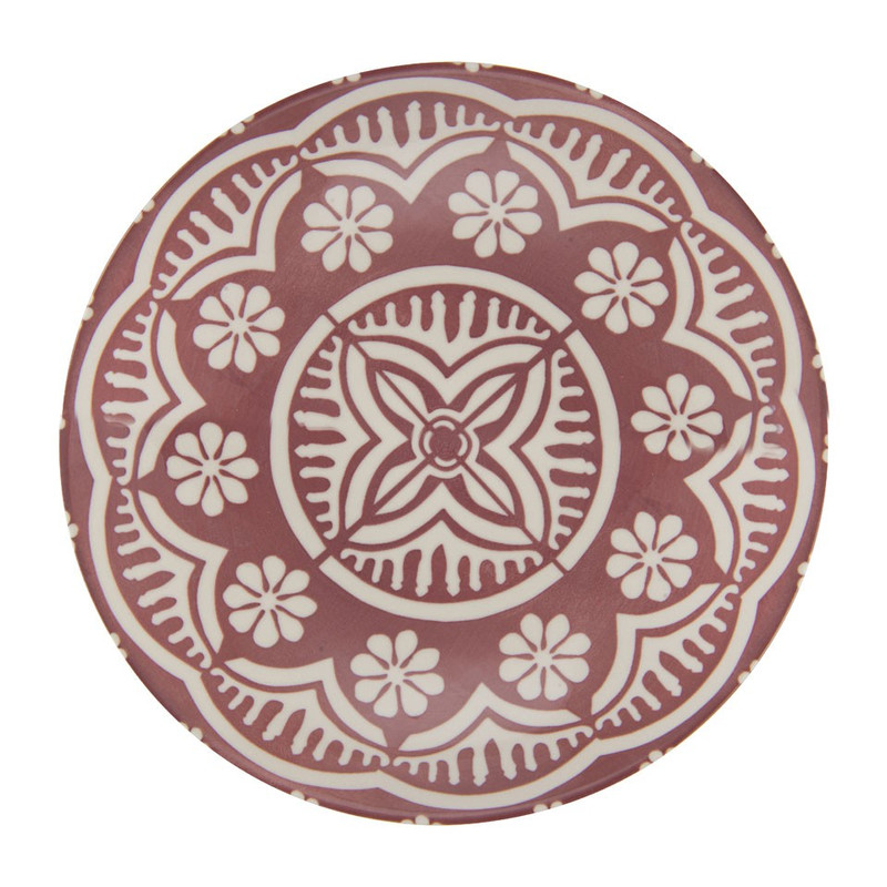 Diep bord Puablo - 22 cm - rood