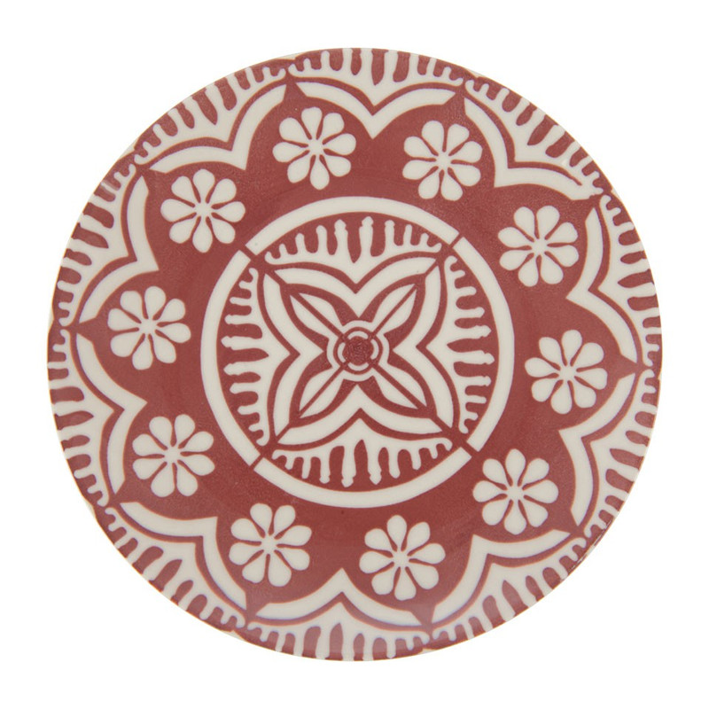 Ontbijtbord Puablo - 20 cm - rood