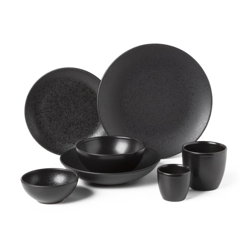 Dinerbord Lua - zwart - ø27.5x2.5 cm